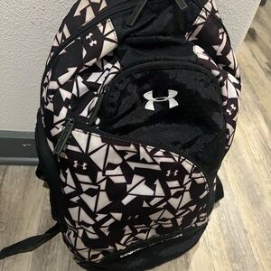 RARE Under Armour Black and White Backpack